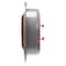 Truck-Lite 30 Series, Low Profile, Led, Red Round, 2 Diode, Marker Clearance Light, P3, Gray Polycarbonate 30071R - alternate 3